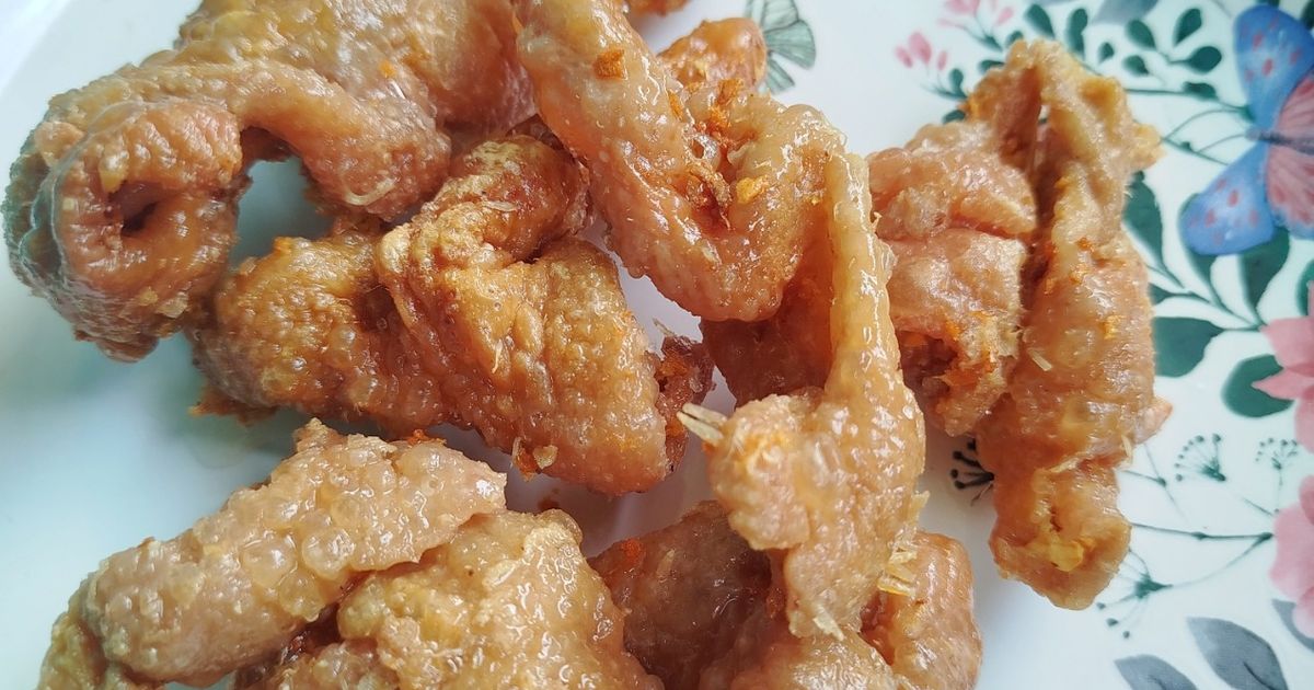 Kulit Ayam Ungkep Goreng Krispi