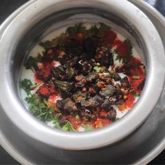 A picture of Bhindi Raita/Okra Raita😍.