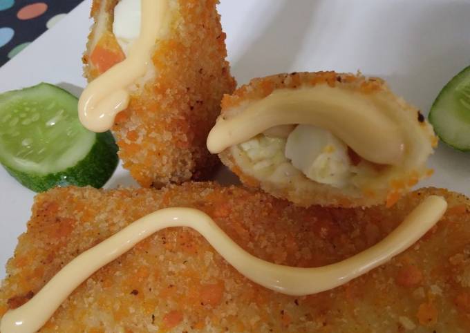 Cara Gampang Menyiapkan Risoles Roti Tawar isi Mayo Anti Gagal