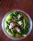 Canh rau lang nấu bắp bò