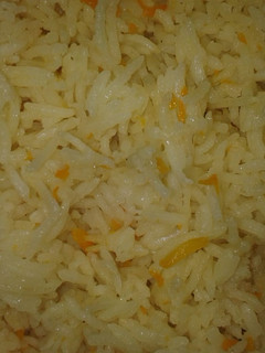 A picture of Tumeric carrot rice.