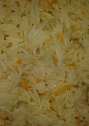 A picture of Tumeric carrot rice.
