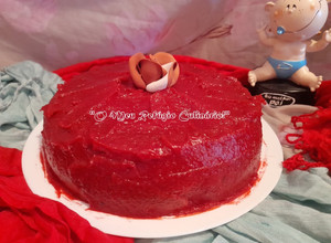Foto de ♥ Bolo de Frutos Vermelhos com Cobertura de Frutos Vermelhos - Feliz Dia do Pai ♥
