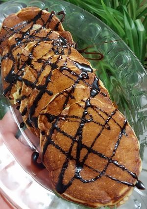عکسی از دستور پنکیک راحت و فوری بدون شیر و کره🥞😋