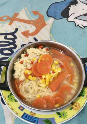 Foto resep Ramen spagheti hot