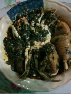 A picture of Moringa vegetable soup.