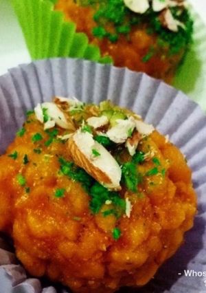A picture of Whosayna’s Boondi Laddoo.