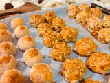 “PANELLETS” (sweet potato balls made with coconut, pine nuts, or almonds)