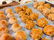 A picture of egg white egg yolk almond flour