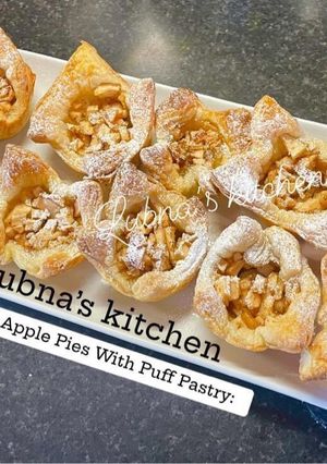 A picture of Mini Apple Pies With Puff Pastry:.