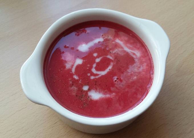 Simple Way to Make Super Quick Homemade Vickys Thai Curried Beetroot Soup, GF DF EF SF NF