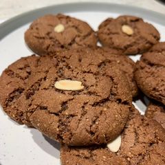 A picture of Two ingredient, lazy cookies.