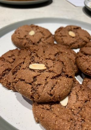 A picture of Two ingredient, lazy cookies.