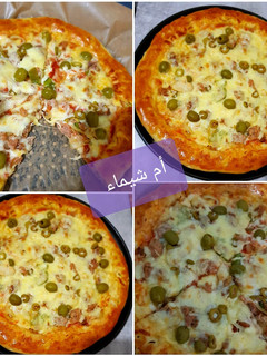 صورة لوصفة بيتزا 😋😋