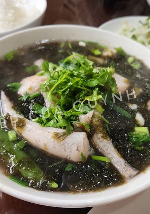 Hình của món Cá khoai nấu rong biển.