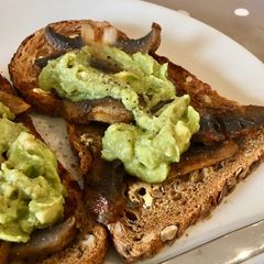A picture of Avocado & Mushrooms on Toast.