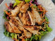 A picture of salads with chestnuts