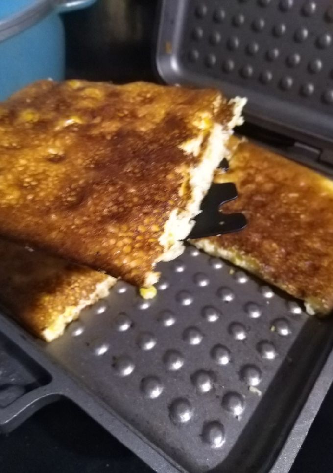 Una foto de Fainá de choclo sin TACC