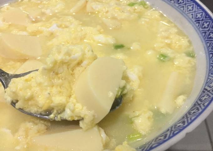 Resep Sup Telur Tahu Sutera, Lezat