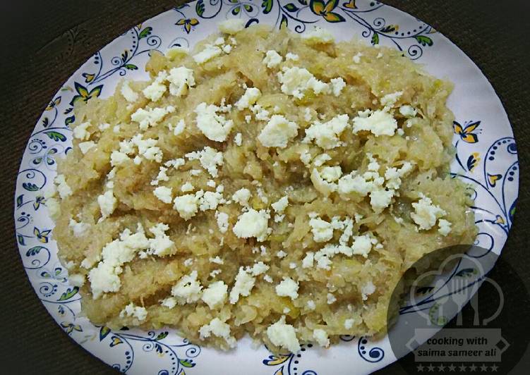 Simple Way to Prepare Super Quick Homemade Looki ka halwa with instant khoya