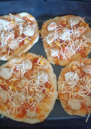 Foto resep Pizza bakso enak