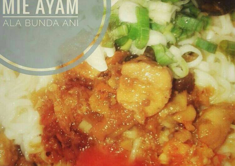 Mie ayam ala bunda ani