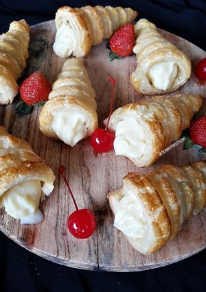Foto resep 🥐 Cream Horn 🥐