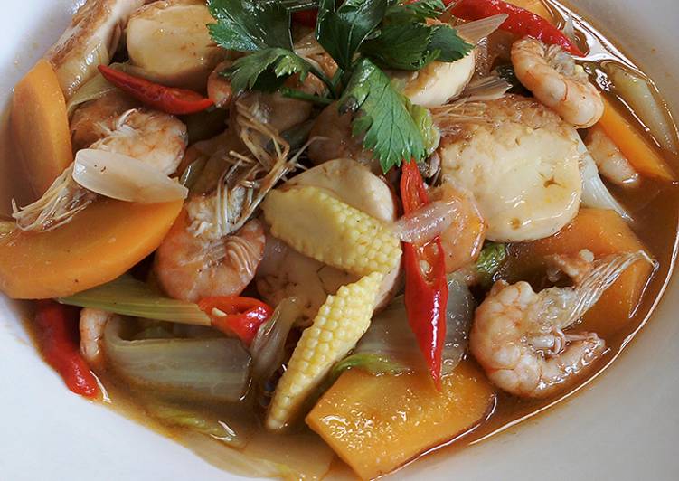 Sapo tahu mudah dan enak ala penjual seafood