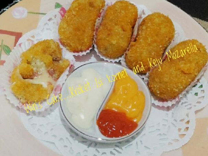 Bagaimana Menyiapkan Kroket Isi Kornet dan Keju Mozarella, Bisa Manjain Lidah