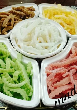 Hình của món Mứt dừa bao tử.