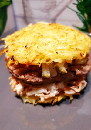 Une photo de Galettes de pommes de terre façon burger