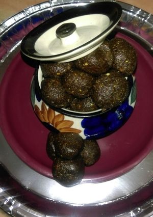 A picture of Bajra Ladoo.