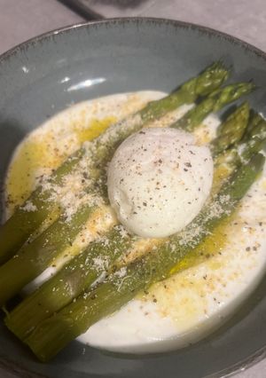 Une photo de Asperge fromage blanc