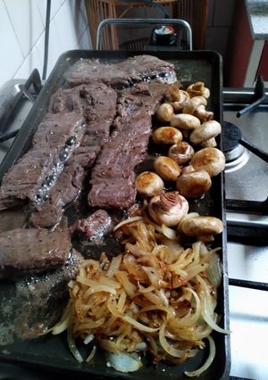 Una foto de Entrañas a la parrilla de domingo