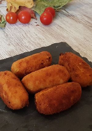 Foto principal de Croquetas de calabaza asada y queso feta