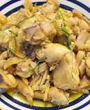 Gà kho gừng, củ nén