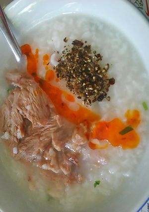 Hình của món Cháo đầu heo.