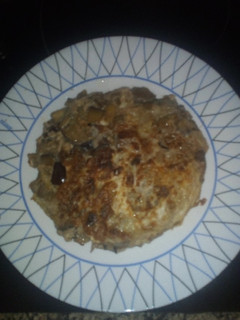 Una foto de Tortilla de berenjenas