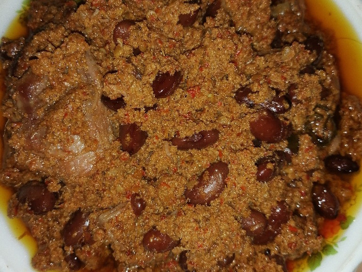 Bagaimana Membuat Rendang daging with kacang merah, Enak