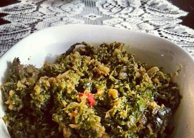 Everyday of Kale and spinach stir fried