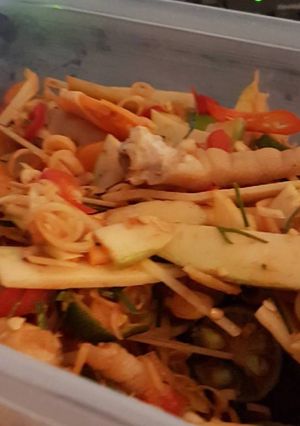 Hình của món Chân gà mắm sả.