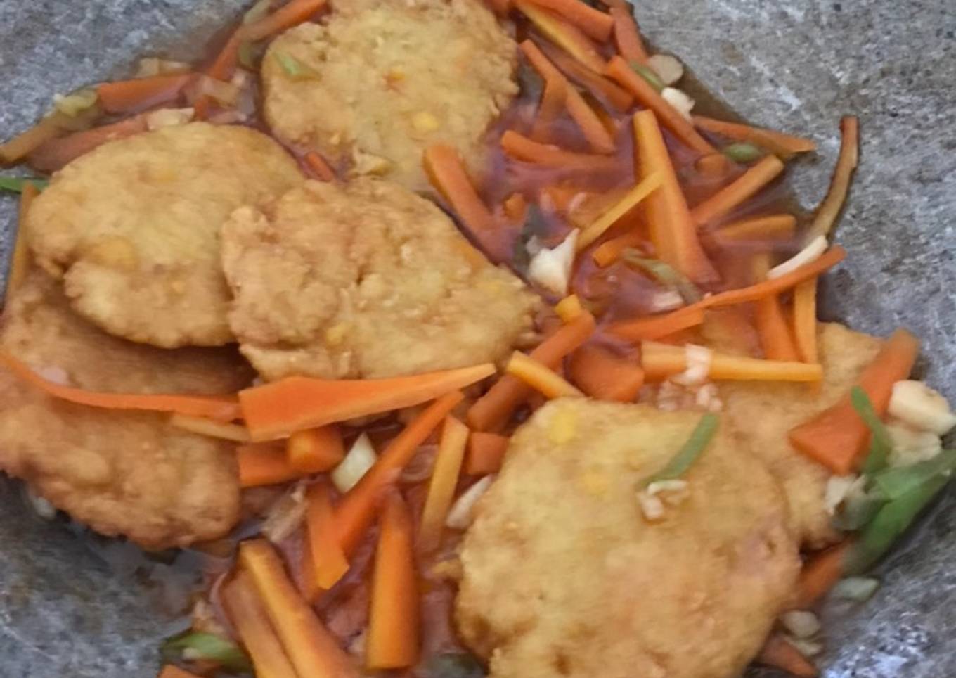 Ide bekal simpel dan mudah - Tahu kriuk asam manis