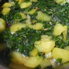 A picture of Alu meethi.