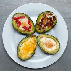 A picture of Baked Avocado Eggs.