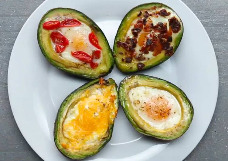 Recipe of Super Quick Homemade Baked Avocado Eggs