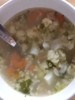 Karfiolleves recept fotója