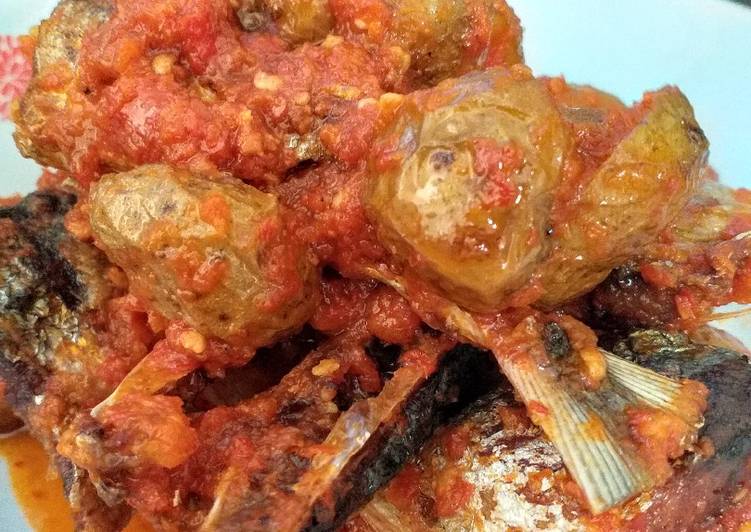 Resep Sambalado ikan sarden kentang kecil Lezat