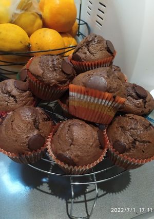 Una foto de Muffins de chocolate y naranja
