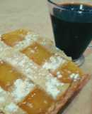 Pasta frola con mermelada y edulcorante