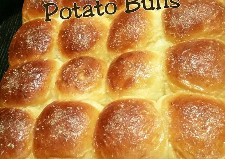 Resep Sweet &amp; Soft Potato Bun Anti Gagal
